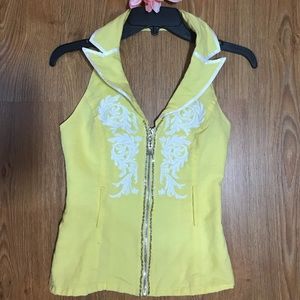 Yellow top gently worn